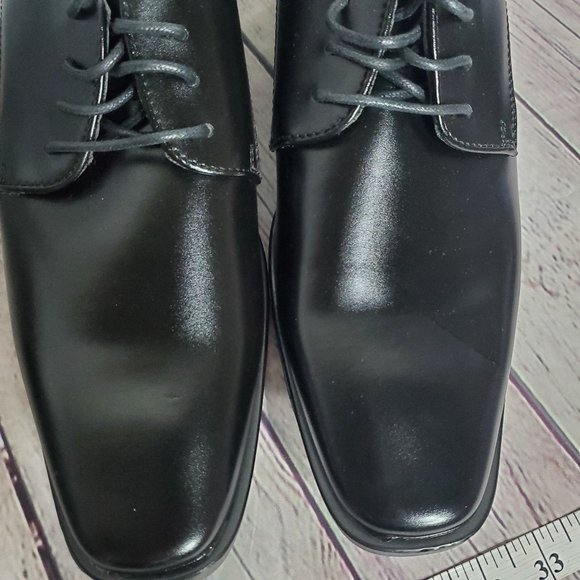 Joseph Abboud Black Leather Men\'s Shoes